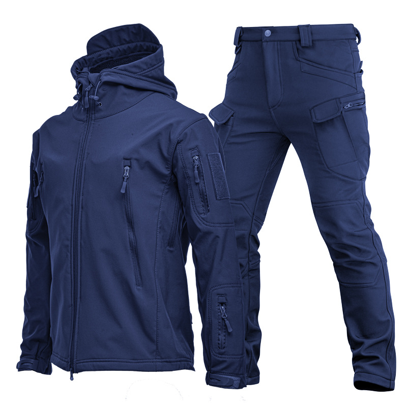 Windproof Jacket Softshell - Set Jaket Softshell Kulit Hiu Luar