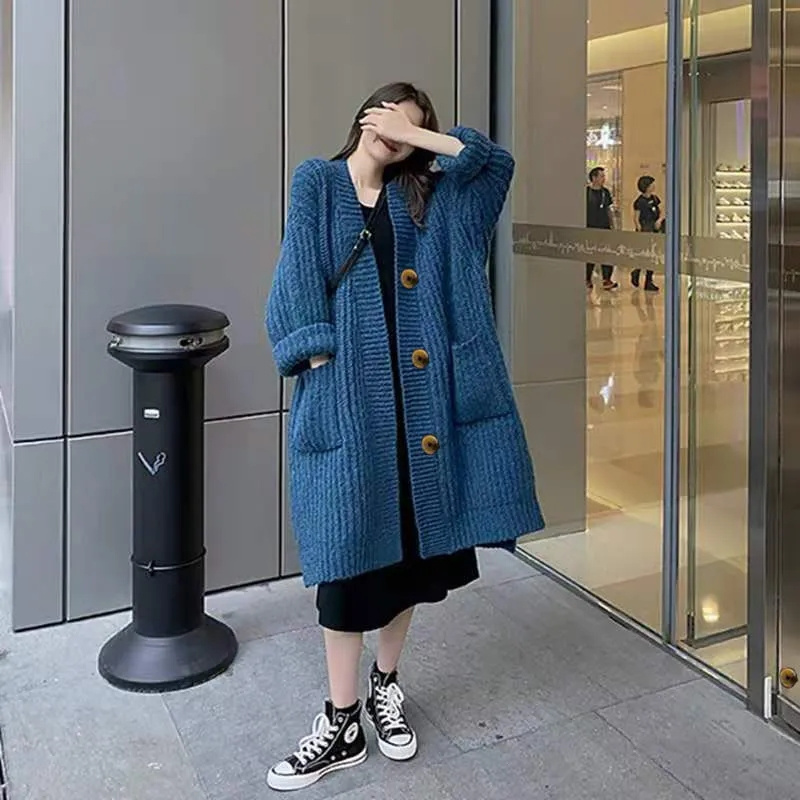 Winter Clothing Trends 2025 Women'S - Kardigan Sweter Gaya Malas Melengkung dan
