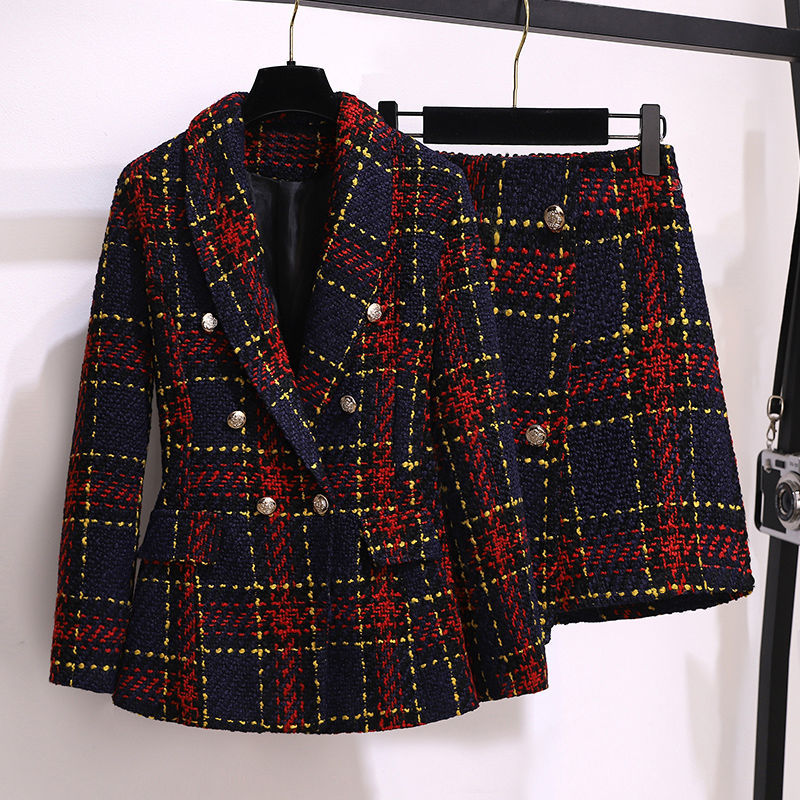 Winter Clothing Korean - Setelan Blazer wanita, jaket dan rok