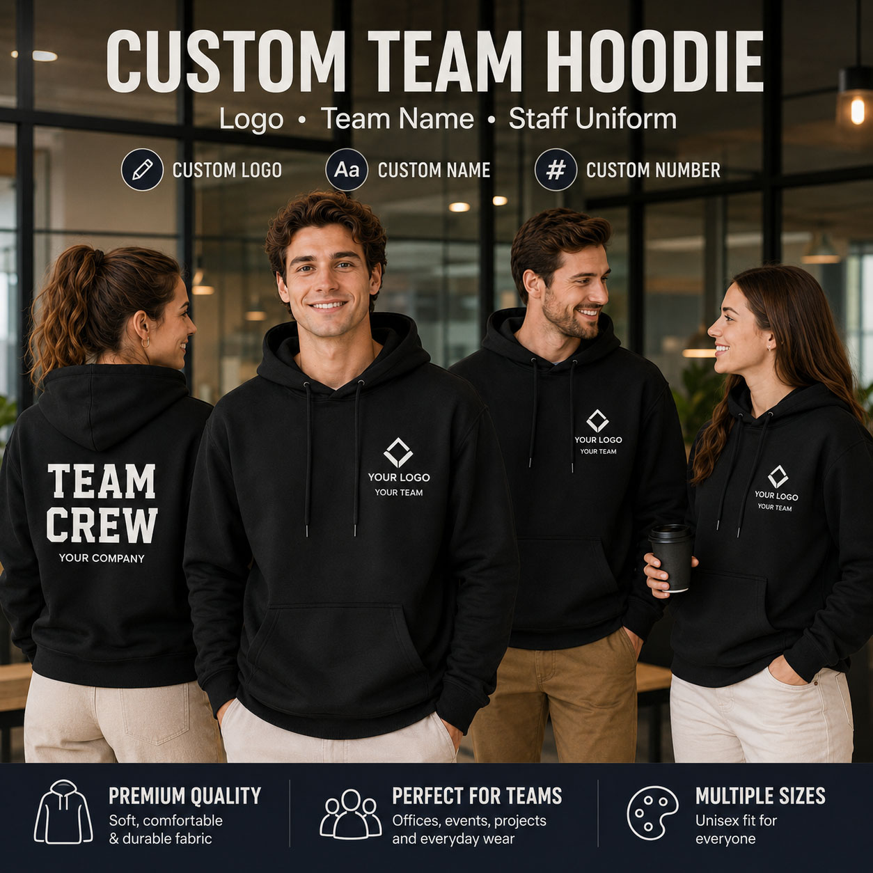 Winter Clothing Companies - Hoodie Perusahaan dengan Logo Kustom, Sweatshirt