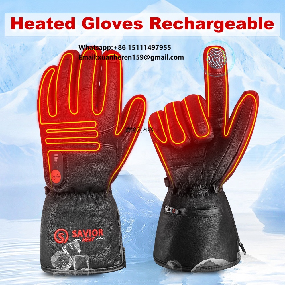 Heated Gloves Electric - Sarung Tangan Kulit Berpemanas Pria Wanita