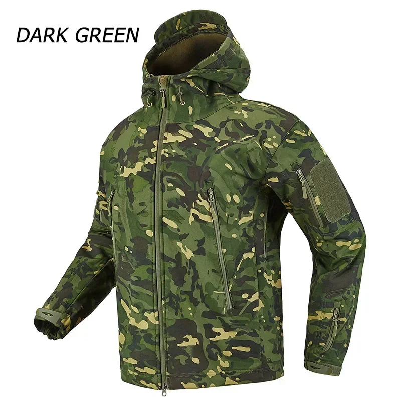 Windproof Jacket Softshell - Jaket Celana Pria M-5XL SoftShell Hoodie