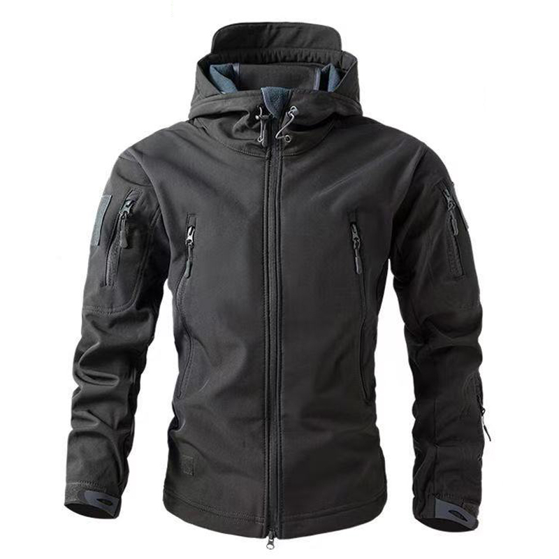Windproof Jacket Softshell - Jaket Taktis Soft-shell Kulit Hiu Jaket