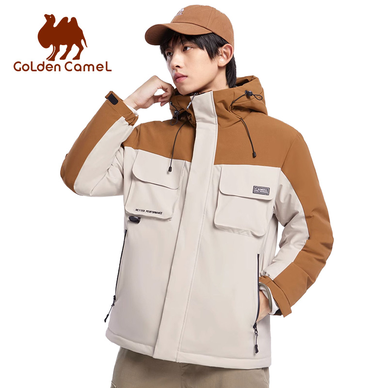 Windproof Jacket Softshell - Jaket Hiking GOLDEN CAMEL Jaket Bulu
