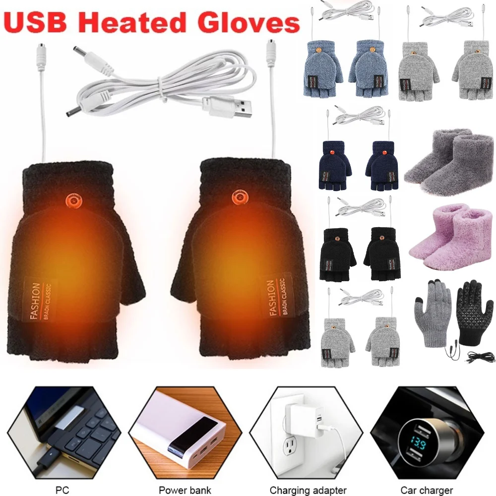 Heated Gloves Electric - Sarung Tangan Elektrik USB Penghangat Musim