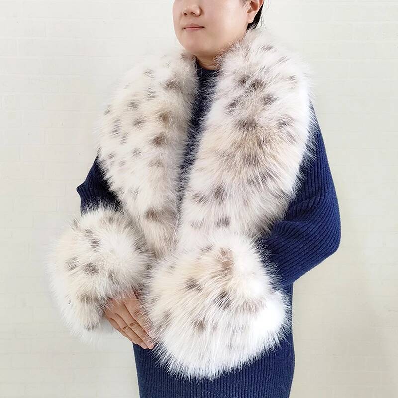 Winter Clothing Online - Selendang Bulu Imitasi Rubah Besar untuk