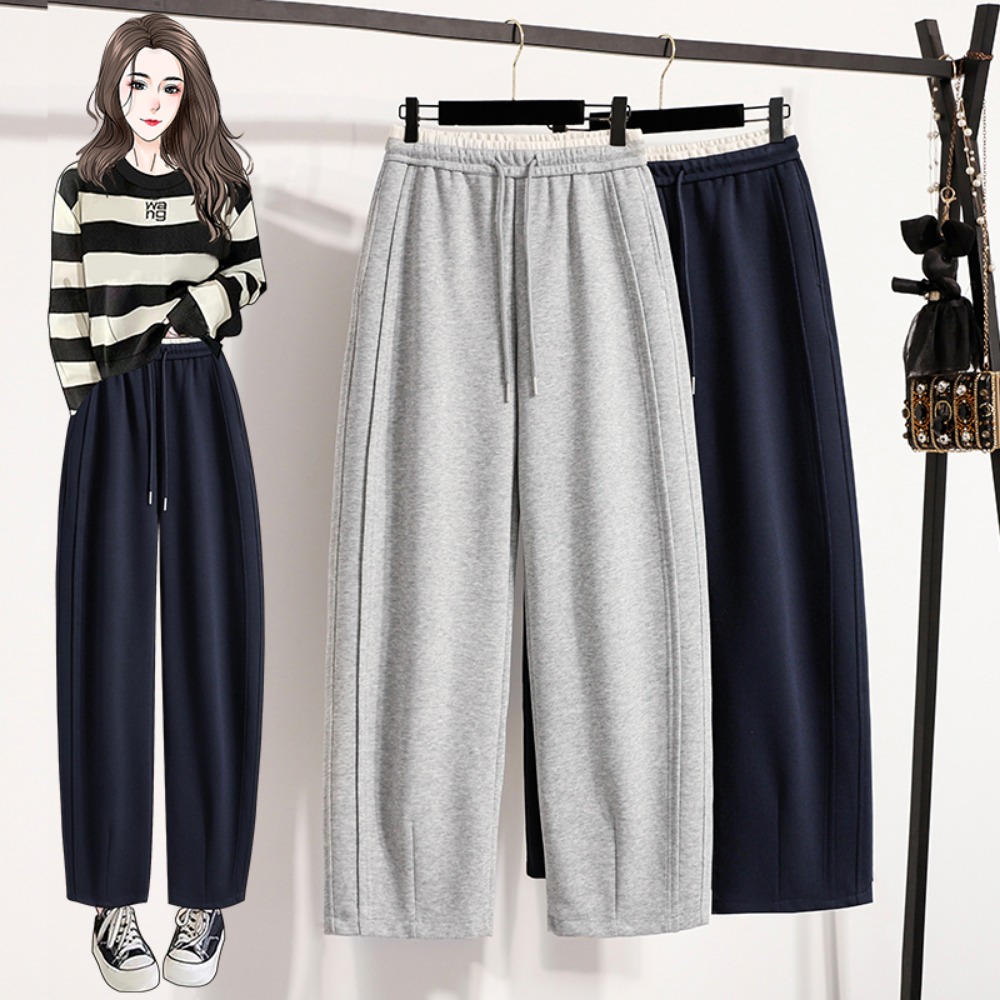 Winter Clothing Korean - Celana Panjang Lurus Berpotongan Tinggi Kasual