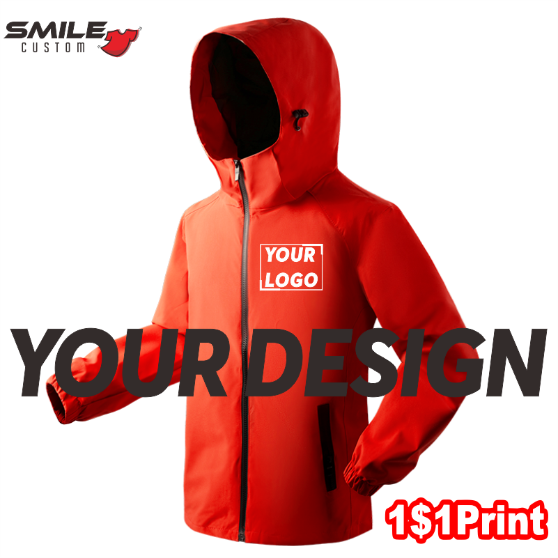 Winter Clothing Companies - Jas Hujan Kasual Logo Cetak Kustom
