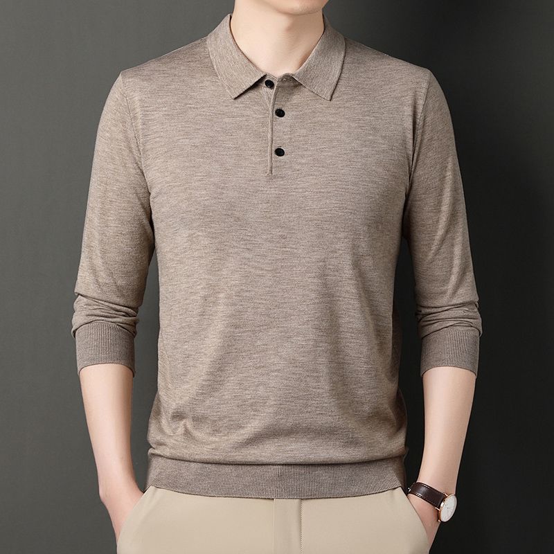 Quality Winter Clothing Brand - Kaos Polo Pria Lengan Panjang Warna