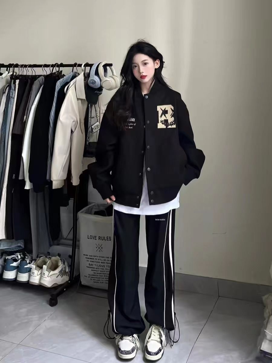 Winter Clothing Trends 2025 Women'S - Jaket Baseball Wanita Musim Gugur 2025