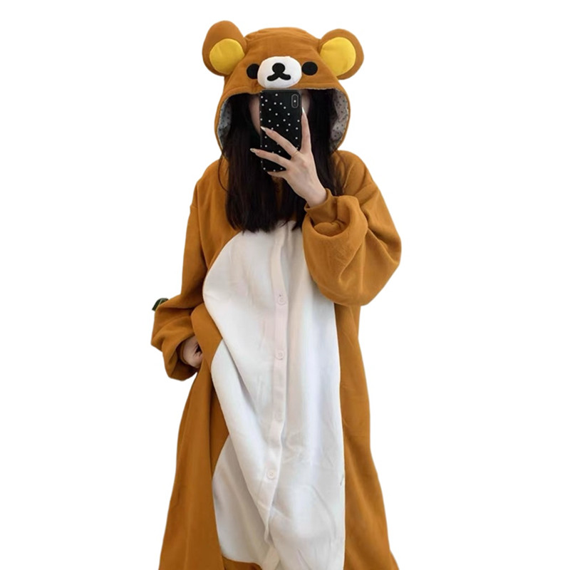 Winter Clothing In Japan - Rilakkuma Kigurumi Onesies Pakaian Tidur Kostum
