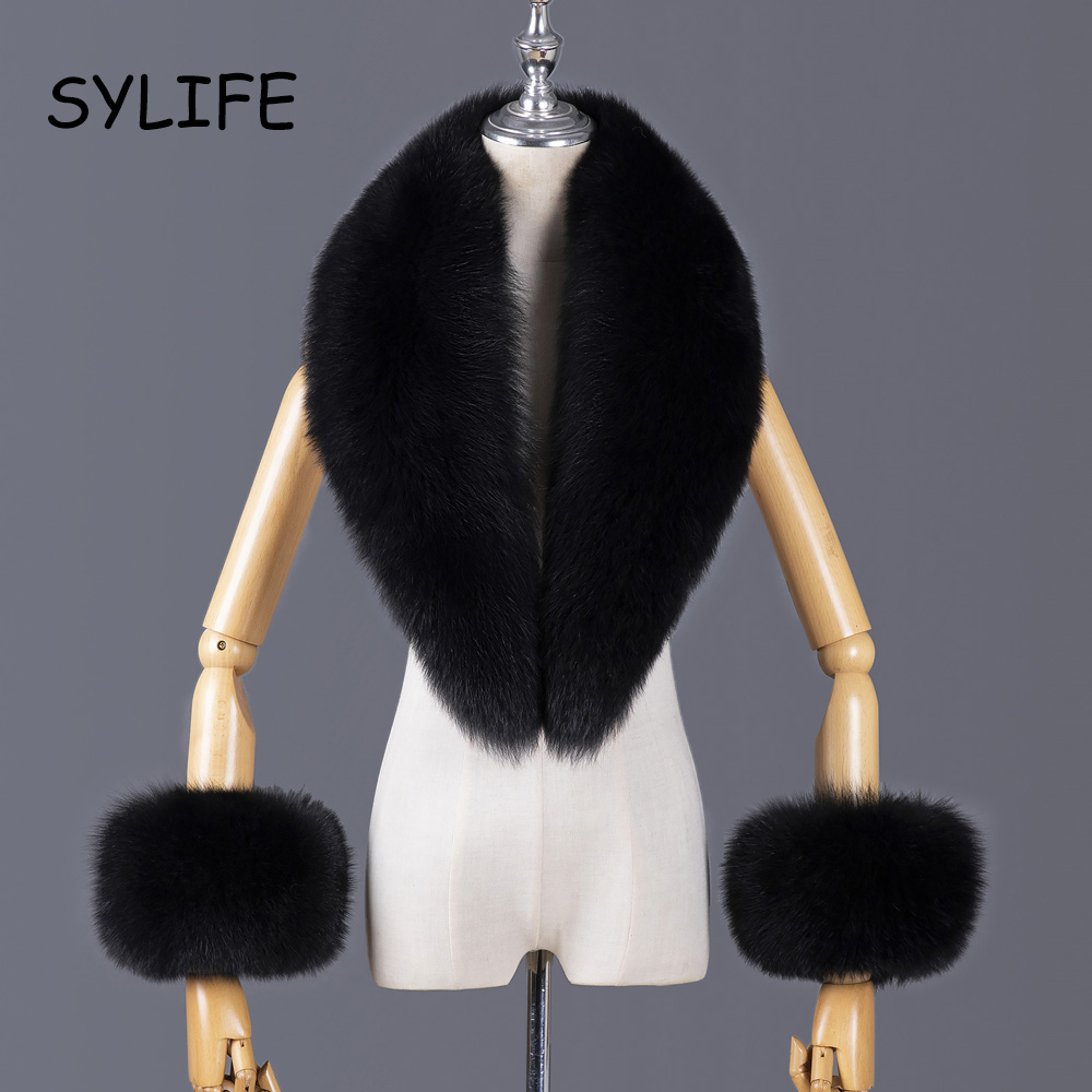 Winter Clothing Women Sale - Kerah Bulu Rubah Asli 2025, Syal