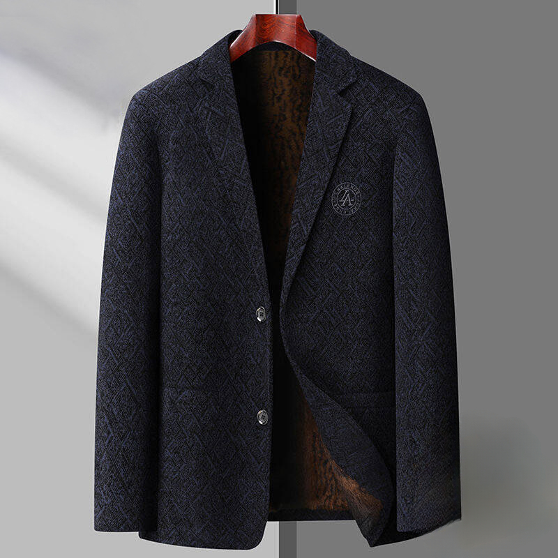 Quality Winter Clothing Jacket - Jas blazer hangat bulu domba Pria,
