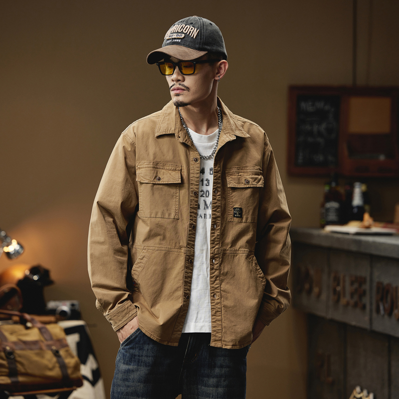 Kemeja kargo untuk pria lengan - Quality Winter Clothing Brand ulasan dan harga