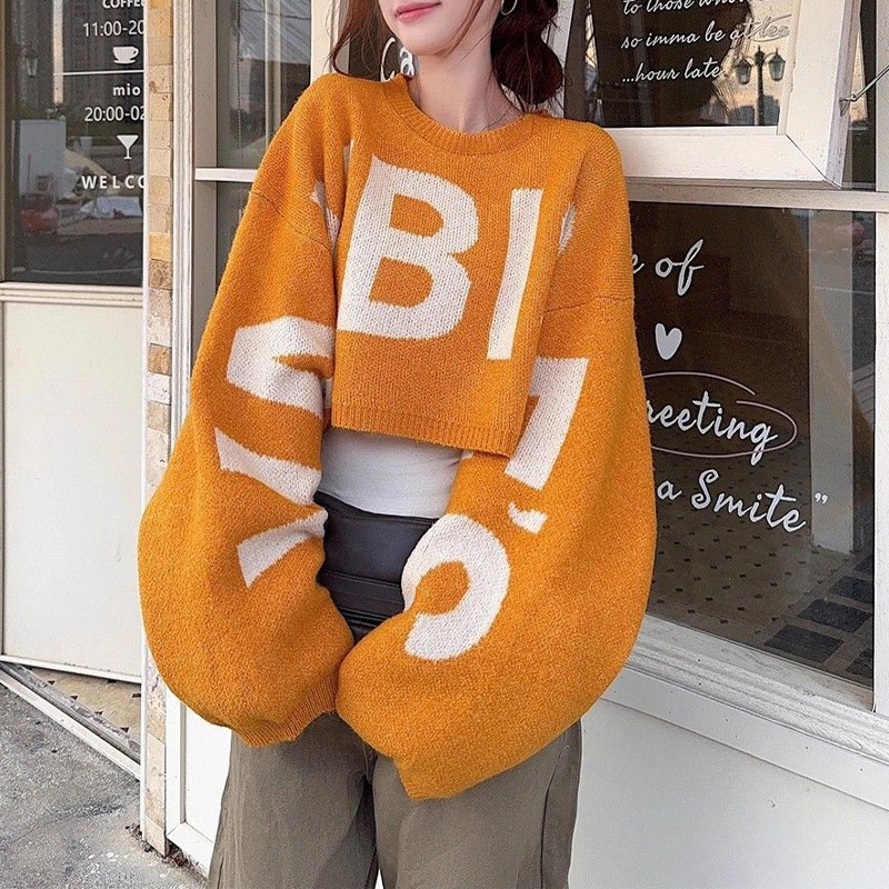 Pakaian Wanita Atasan Rajut Pe - Winter Clothing Korean ulasan dan harga