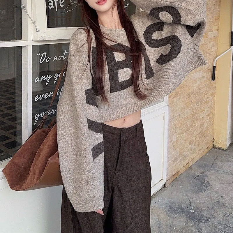 Pakaian Wanita Atasan Rajut Pe - Winter Clothing Korean ulasan dan harga