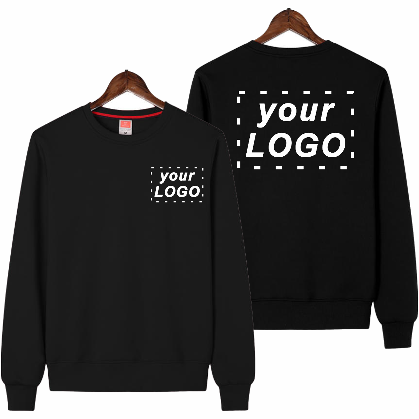 Pulover Kasual Pria Logo perus - Winter Clothing Companies ulasan dan harga