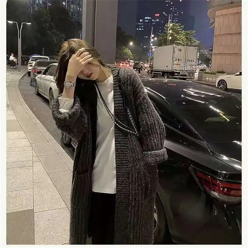 Kardigan Sweter Gaya Malas Mel - Winter Clothing Trends 2025 Women'S ulasan dan harga