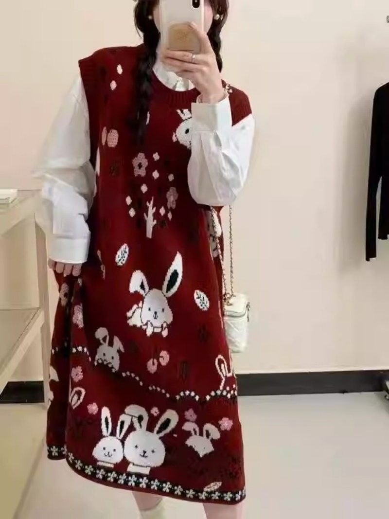 Gaun Rajut Tanpa Lengan Model  - Winter Clothing Trends 2025 Women'S ulasan dan harga
