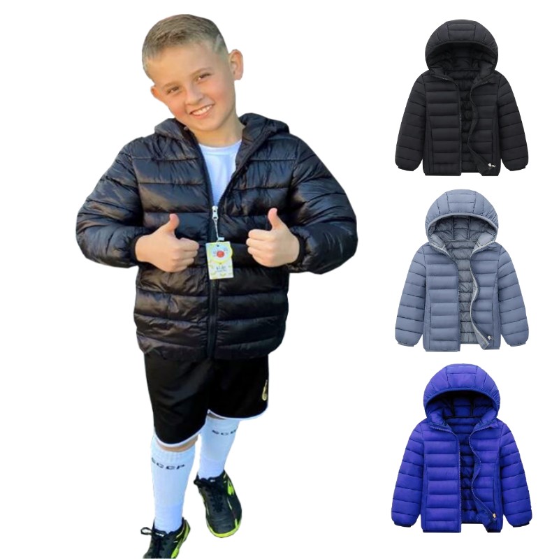 Jaket bertudung ringan anak la - Winter Clothing Kids ulasan dan harga