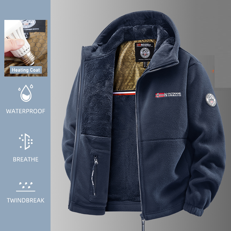 Jaket Pria Berpemanas Jaket Bu - Windproof Jacket Softshell ulasan dan harga