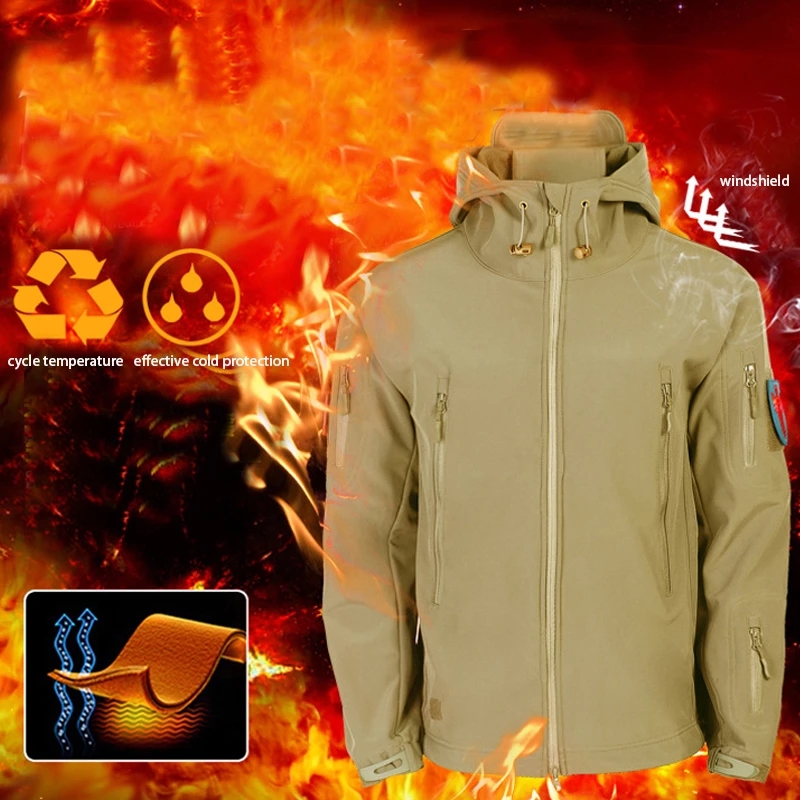 Jaket Taktis Soft-shell Kulit  - Windproof Jacket Softshell ulasan dan harga