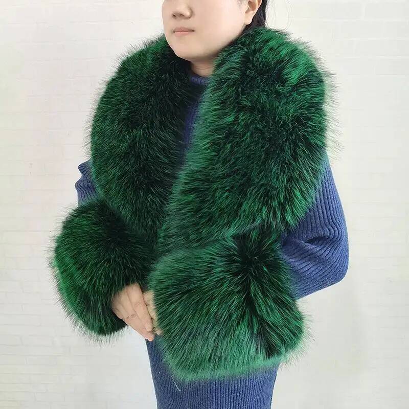 Selendang Bulu Imitasi Rubah B - Winter Clothing Online ulasan dan harga