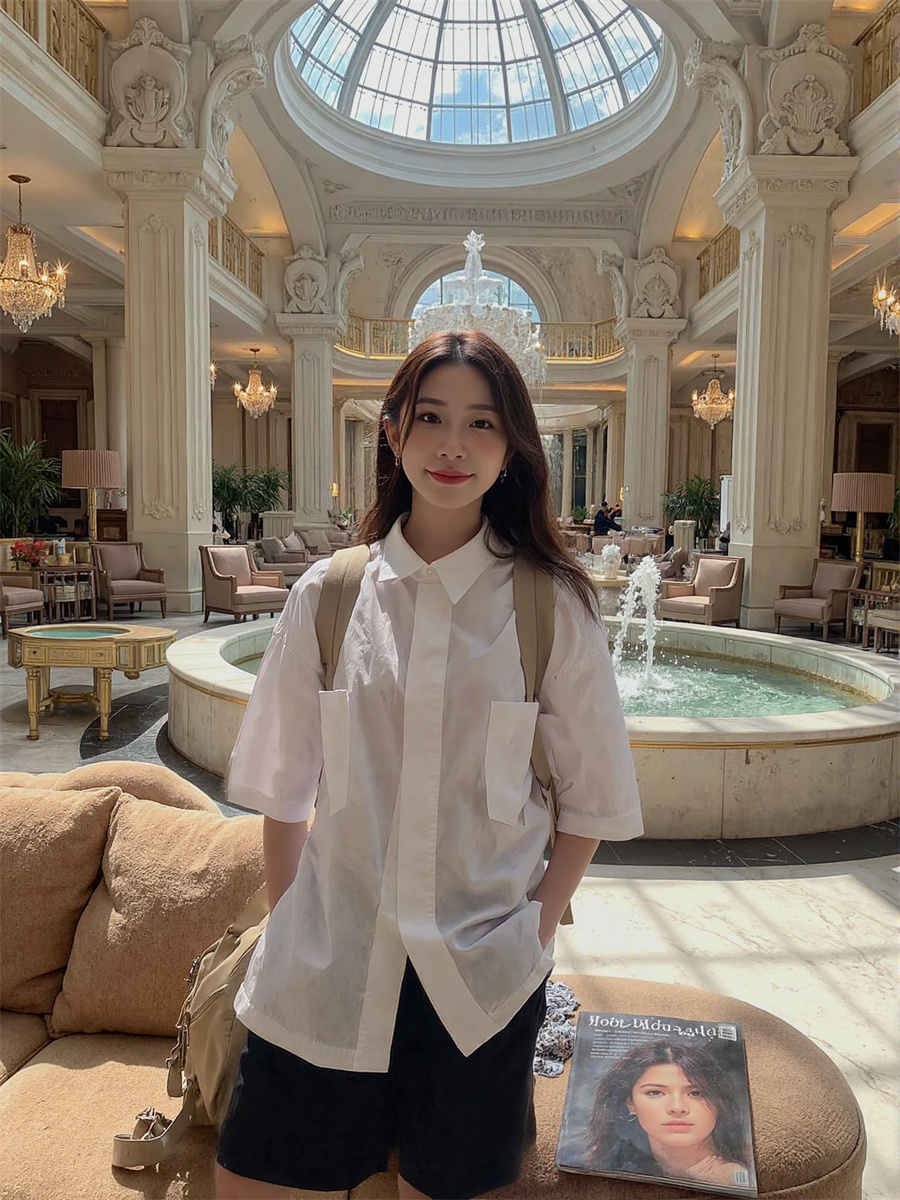 Kemeja Lengan Pendek Gaya Kore - Winter Clothing Korean ulasan dan harga