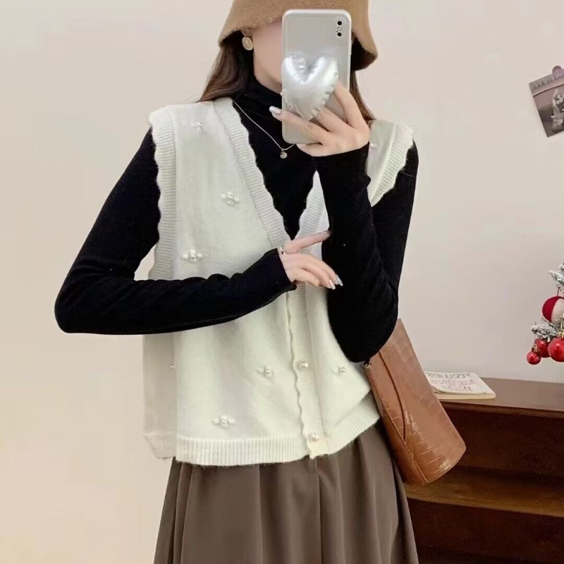 Rompi Rajut Pink untuk Wanita, - Winter Clothing Trends 2025 Women'S ulasan dan harga
