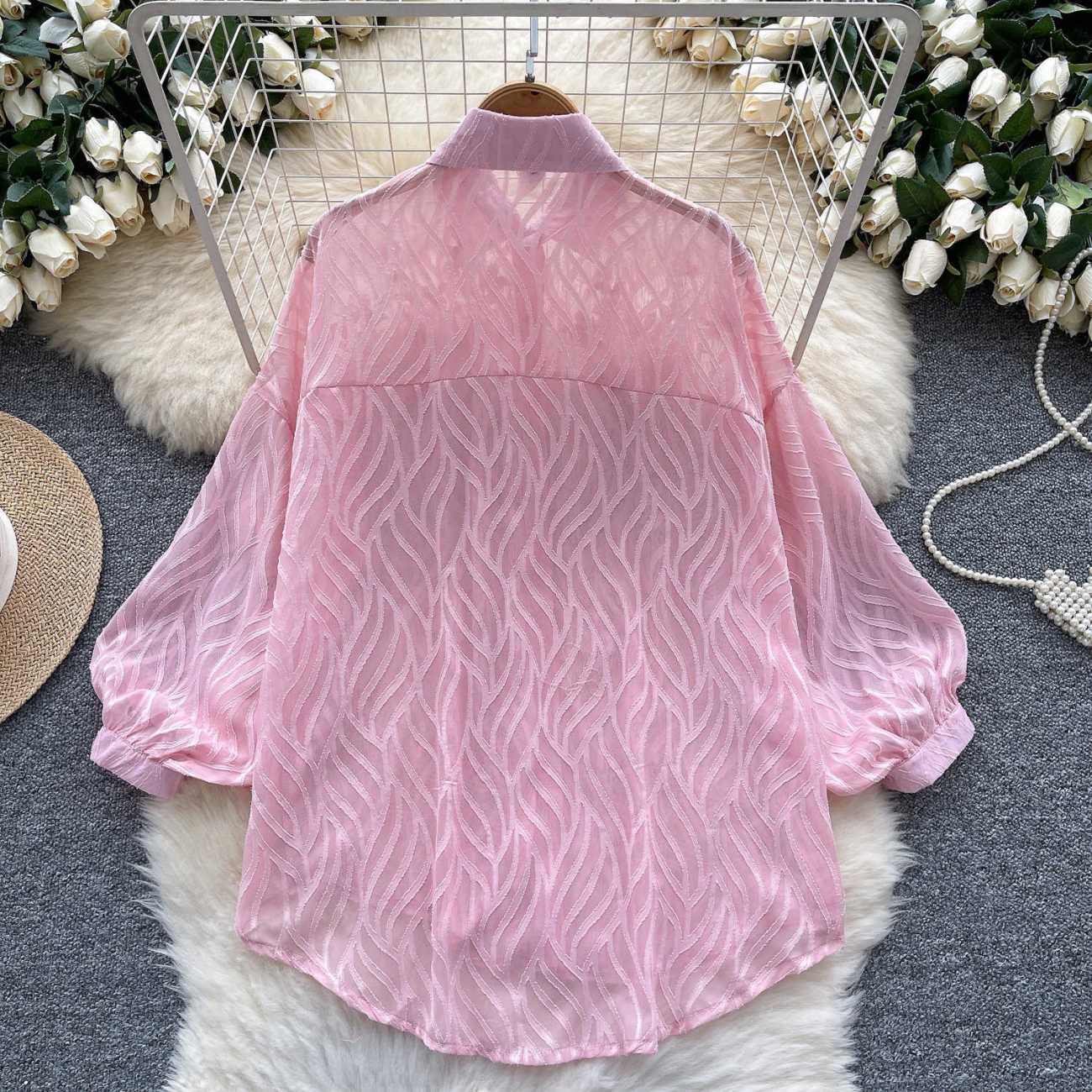 Kemeja wanita kancing berkilau - Winter Clothing Korean ulasan dan harga
