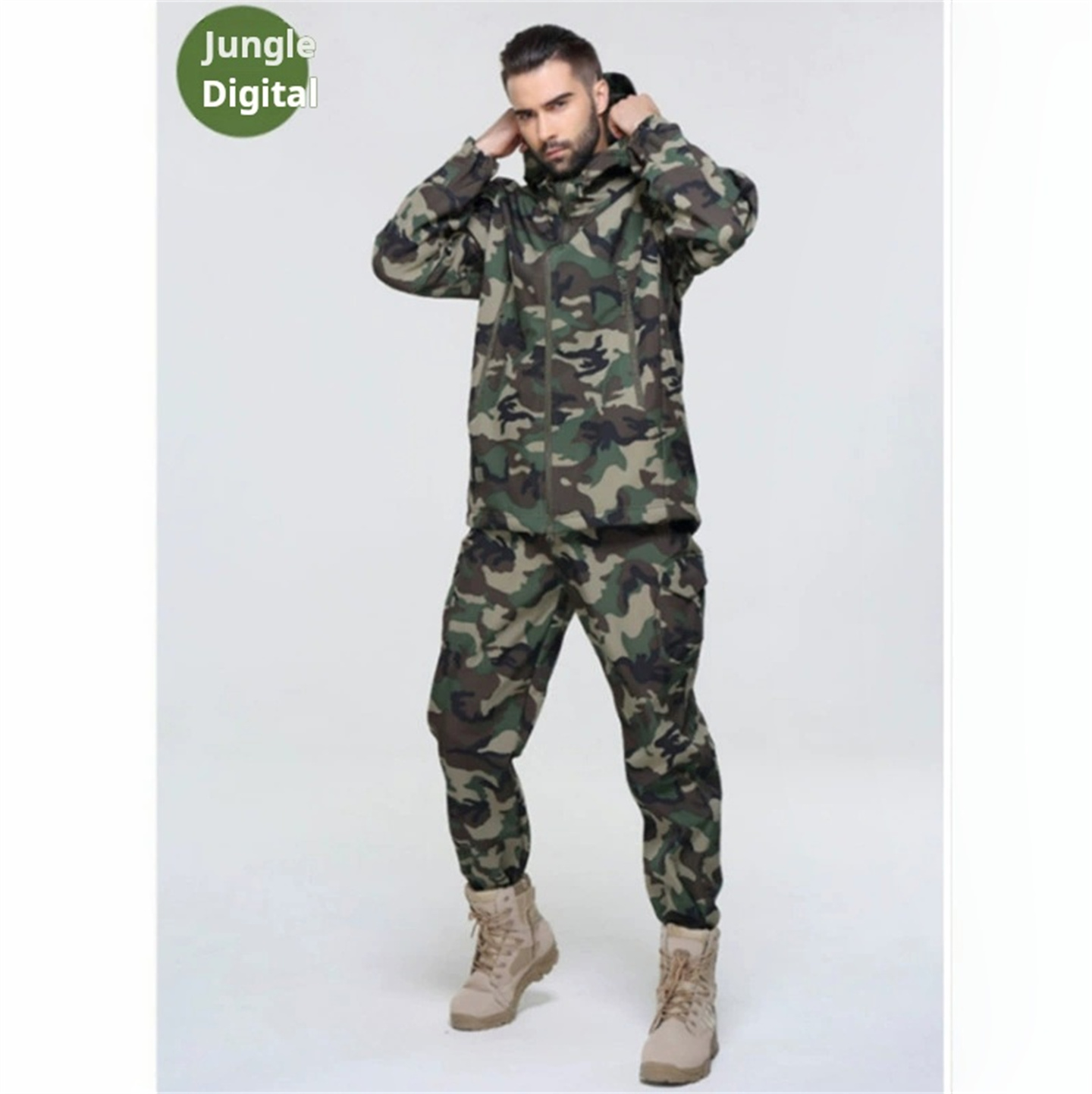 Seragam Berburu Kamuflase Pria - Windproof Jacket Softshell ulasan dan harga