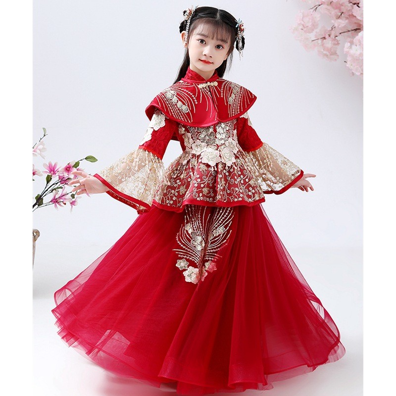 Kostum Hanfu Cheongsam Anak Pe - Winter Clothing Kids ulasan dan harga