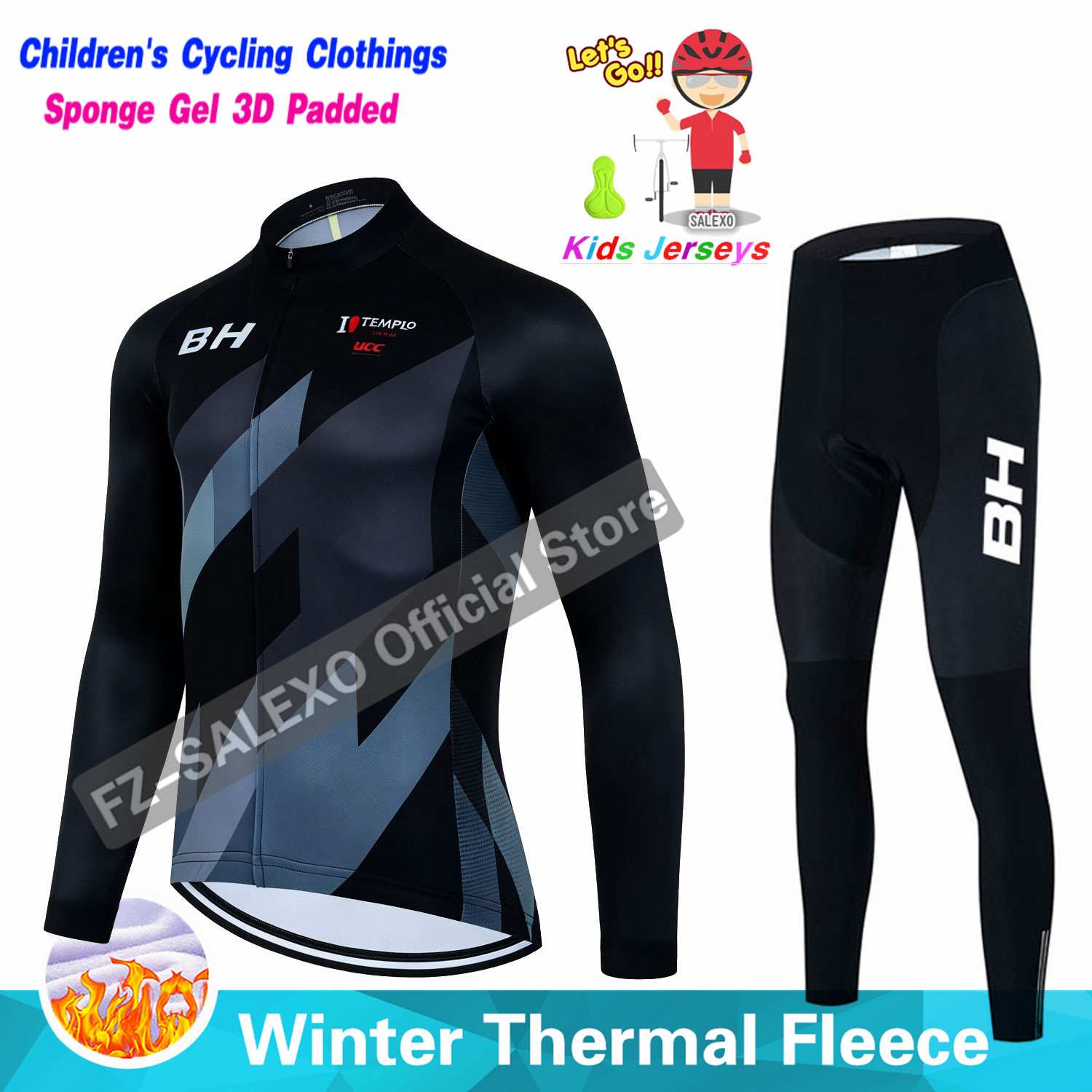 BH 2027 Setelan Jersey Bersepe - Winter Clothing Boys ulasan dan harga