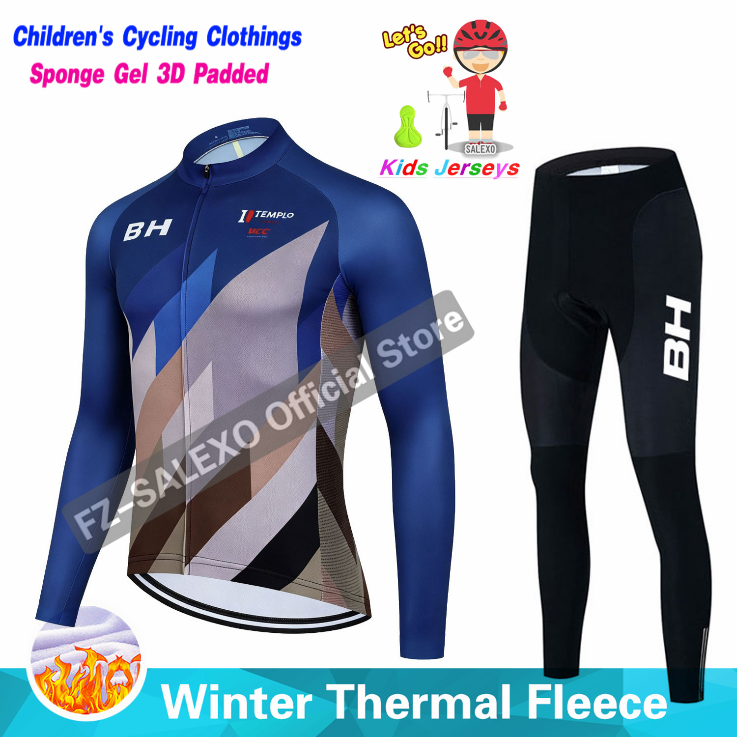 BH 2027 Setelan Jersey Bersepe - Winter Clothing Boys ulasan dan harga