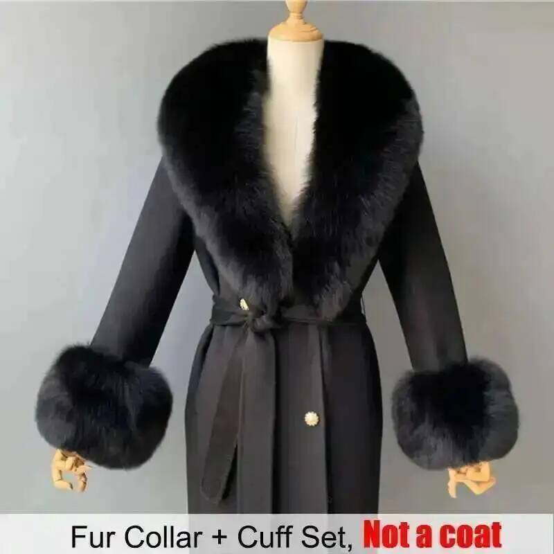 Kerah bulu asli dan Set manset - Winter Clothing Women Sale ulasan dan harga