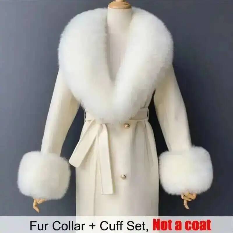 Kerah bulu asli dan Set manset - Winter Clothing Women Sale ulasan dan harga
