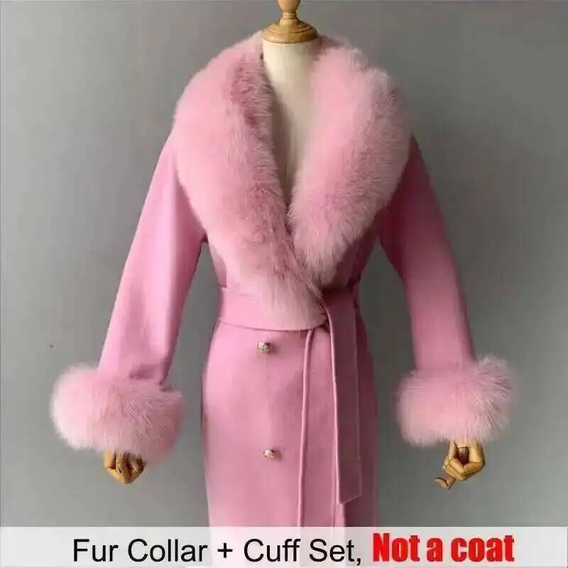 Kerah bulu asli dan Set manset - Winter Clothing Women Sale ulasan dan harga