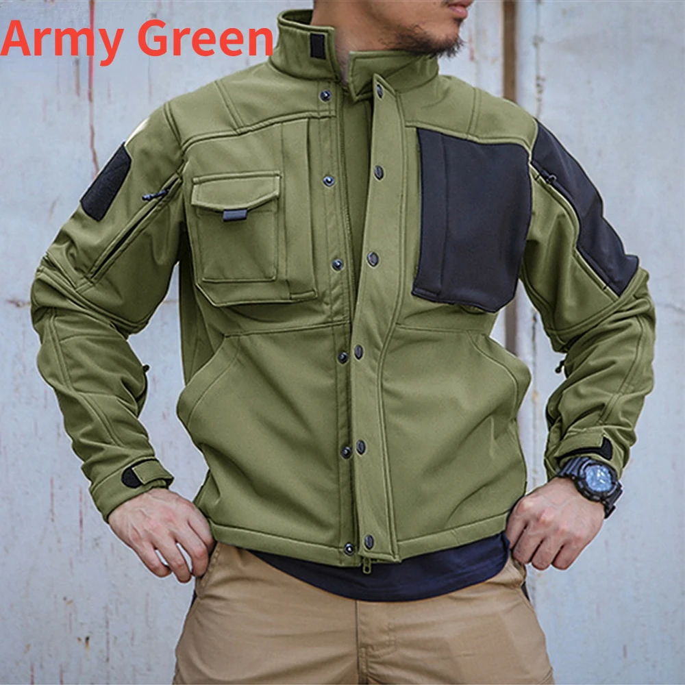 Setelan taktis pria, celana ka - Windproof Jacket Softshell ulasan dan harga