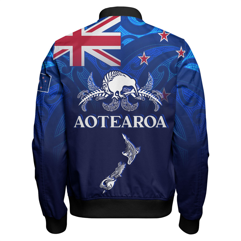 Jaket tato Maori motif bendera - Winter Clothing Nz ulasan dan harga